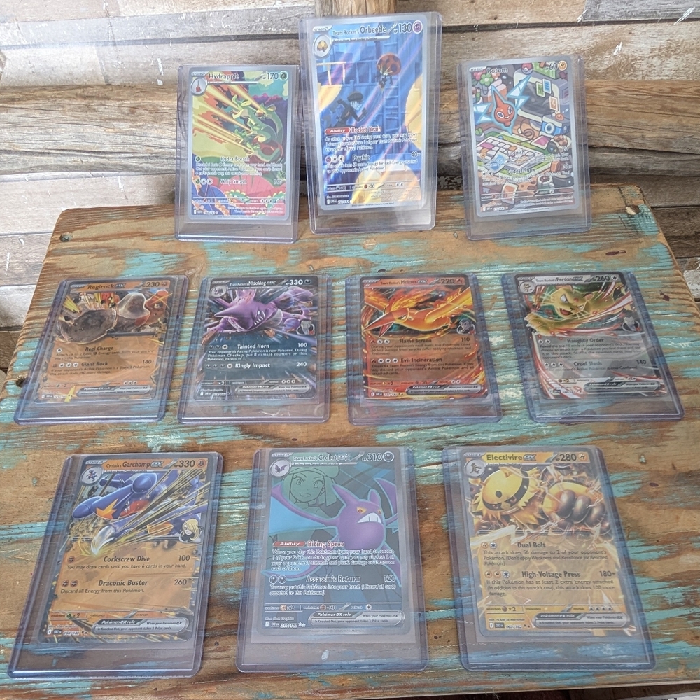 Pokemon Scarlet & Violet Destined Rivals Ex & Rare Bundle Of 10
